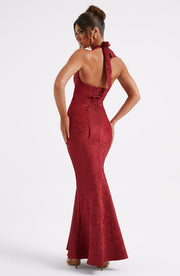 RED MAXI DRESS