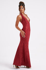 RED MAXI DRESS